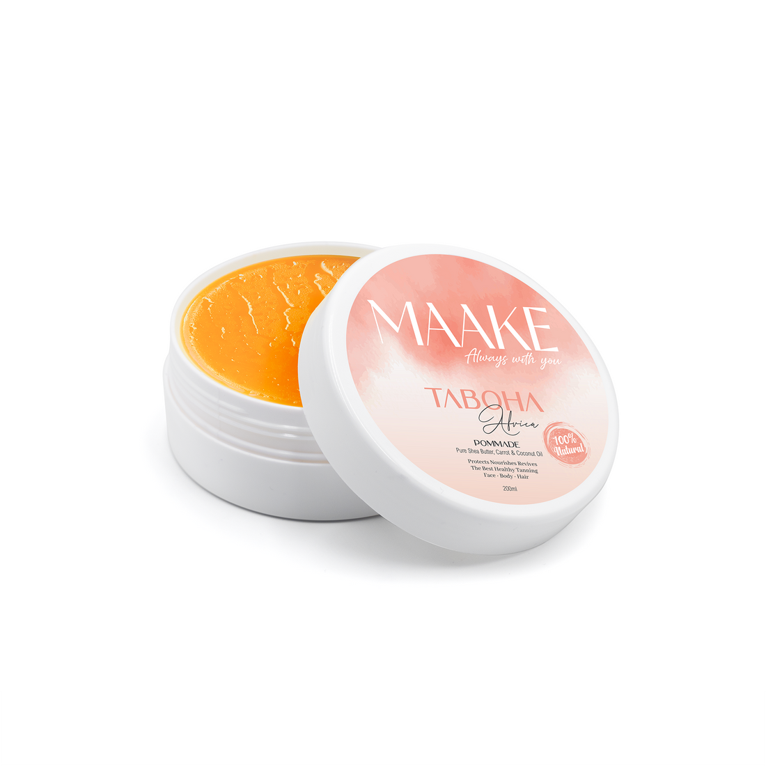 TABOHA Africa Pure Shea Butter &amp; Carrot Oil Pomade
