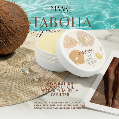 TABOHA Africa Pure Shea Butter &amp; Coconut Oil Pomade