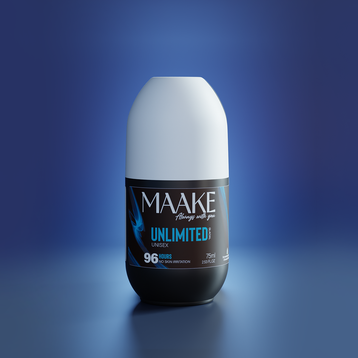 UNLIMITED Glacial Alcohol-Free Roll-on Antiperspirant 96H Unisex