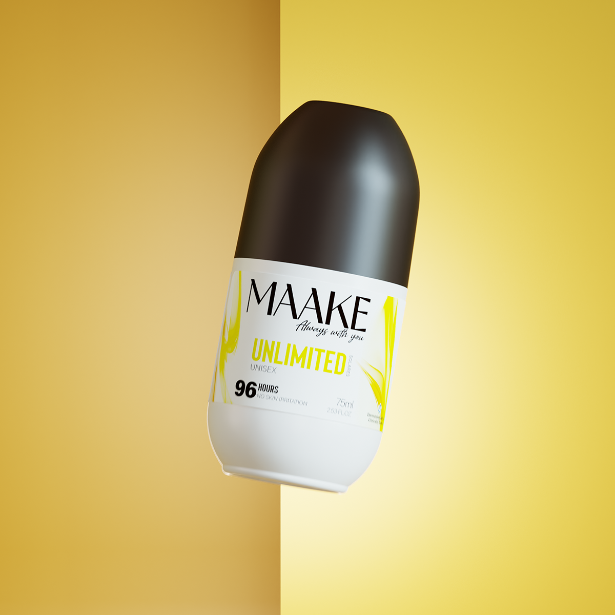 UNLIMITED Solares Alcohol-Free Roll-on Antiperspirant 96H Unisex